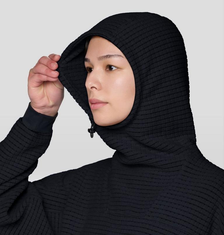 Women's Summit Grid Big Grid Hoody, Color: Black, image 6