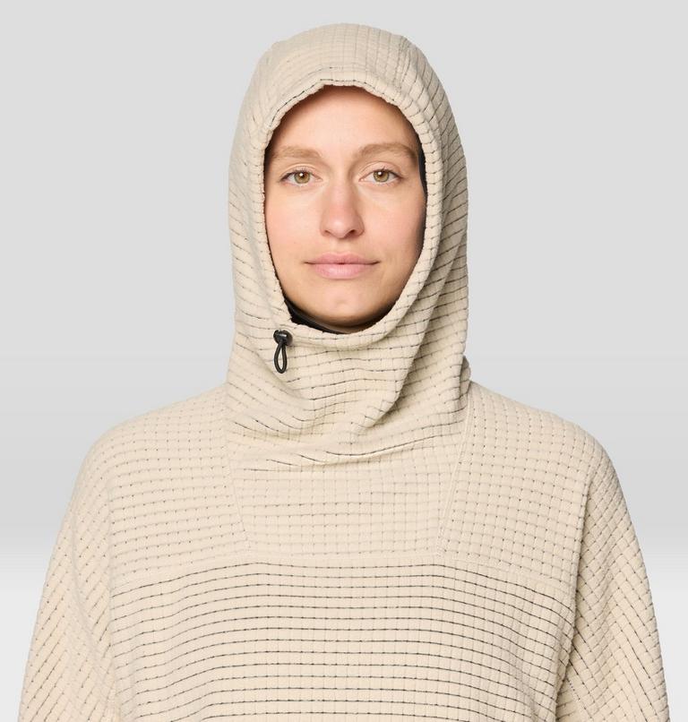 Women's Summit Grid Big Grid Hoody, Color: Fossil, image 5