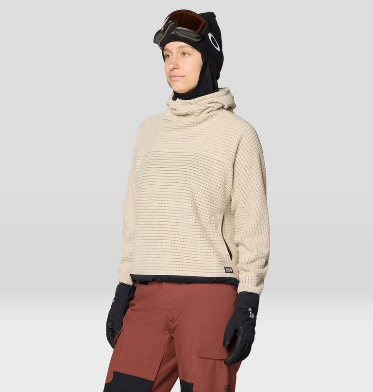 Women's Summit Grid Big Grid Hoody, Color: Fossil, image 6