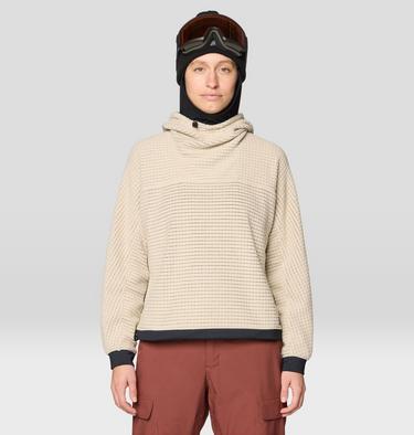 Women's Summit Grid Big Grid Hoody, Color: Fossil, image 13