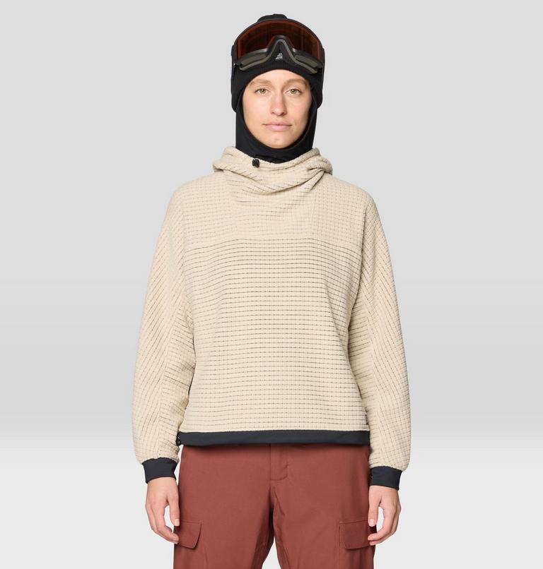 Women's Summit Grid Big Grid Hoody, Color: Fossil, image 1