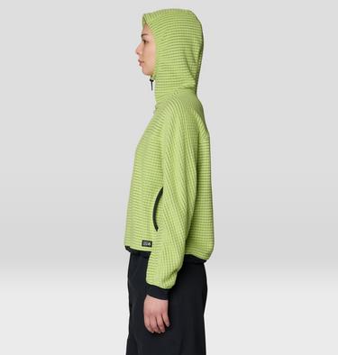 Women's Summit Grid Big Grid Hoody, Color: Bright Lichen, image 7