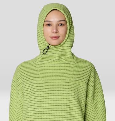 Women's Summit Grid Big Grid Hoody, Color: Bright Lichen, image 8