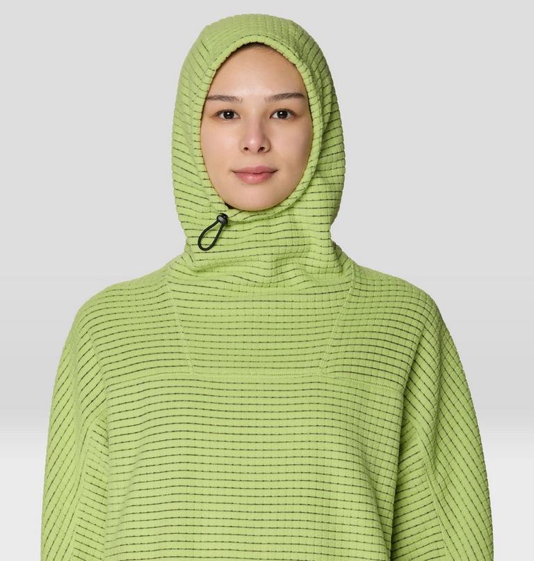 Women's Summit Grid Big Grid Hoody, Color: Bright Lichen, image 4