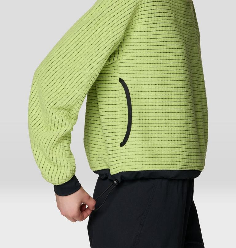 Women's Summit Grid Big Grid Hoody, Color: Bright Lichen, image 5