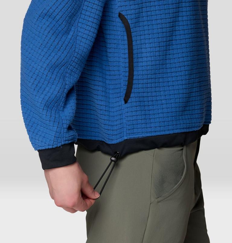 Women's Summit Grid Big Grid Hoody, Color: Berry Blue, image 7