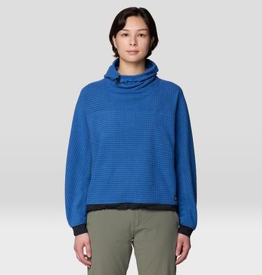 Women's Summit Grid Big Grid Hoody, Color: Berry Blue, image 9