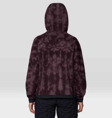 Women's Summit Grid Big Grid Hoody, Color: Deep Mulberry Shadowdye Print, image 11