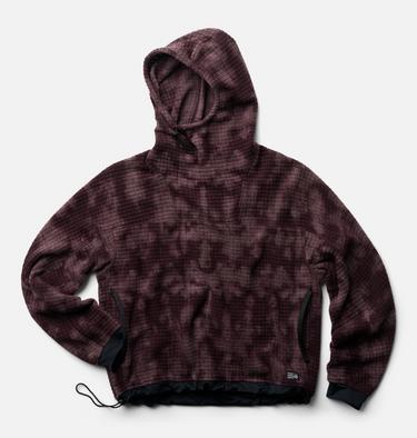 Women's Summit Grid Big Grid Hoody, Color: Deep Mulberry Shadowdye Print, image 6