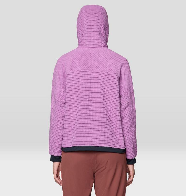 Women's Summit Grid Big Grid Hoody, Color: Lilac Glow, image 3
