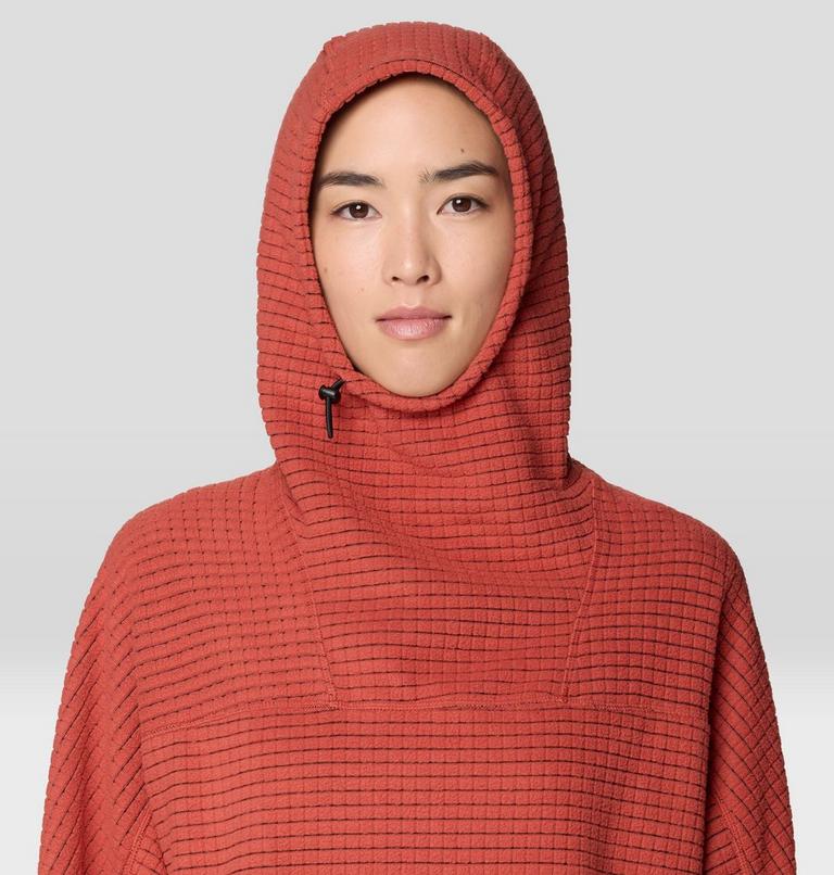 Women's Summit Grid Big Grid Hoody, Color: Mars Red, image 5