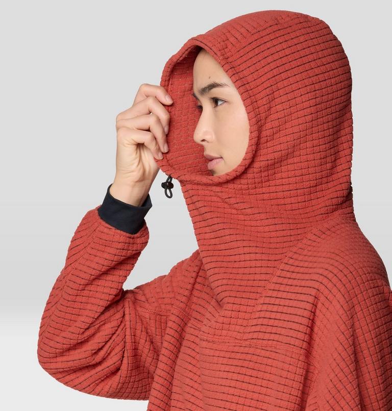 Women's Summit Grid Big Grid Hoody, Color: Mars Red, image 6
