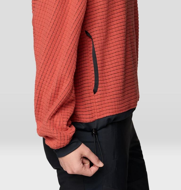 Women's Summit Grid Big Grid Hoody, Color: Mars Red, image 7
