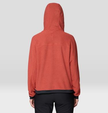 Women's Summit Grid Big Grid Hoody, Color: Mars Red, image 3