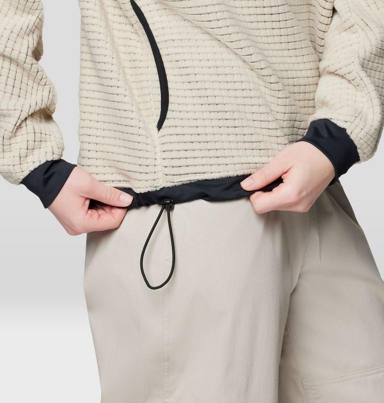 Women's Summit Grid Big Grid Half Zip, Color: Fossil, image 7