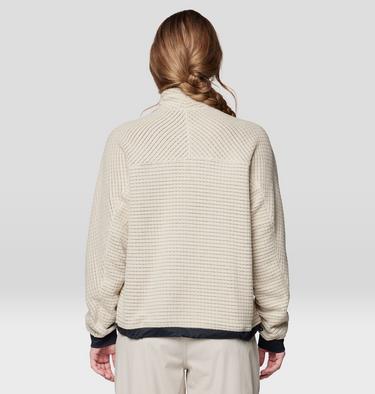 Women's Summit Grid Big Grid Half Zip, Color: Fossil, image 16