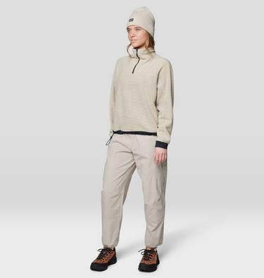 Women's Summit Grid Big Grid Half Zip, Color: Fossil, image 8