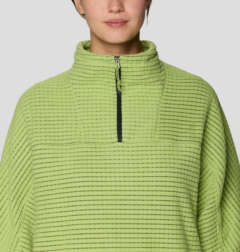 Women's Summit Grid Big Grid Half Zip, Color: Bright Lichen, image 5