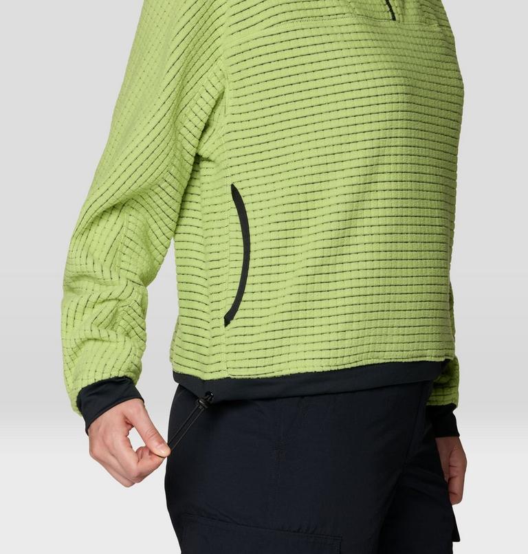 Women's Summit Grid Big Grid Half Zip, Color: Bright Lichen, image 6