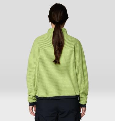 Women's Summit Grid Big Grid Half Zip, Color: Bright Lichen, image 6