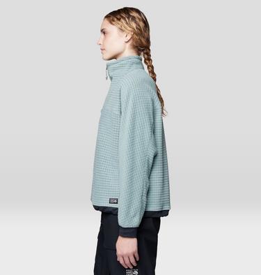 Women's Summit Grid Big Grid Half Zip, Color: Blue Sage, image 8