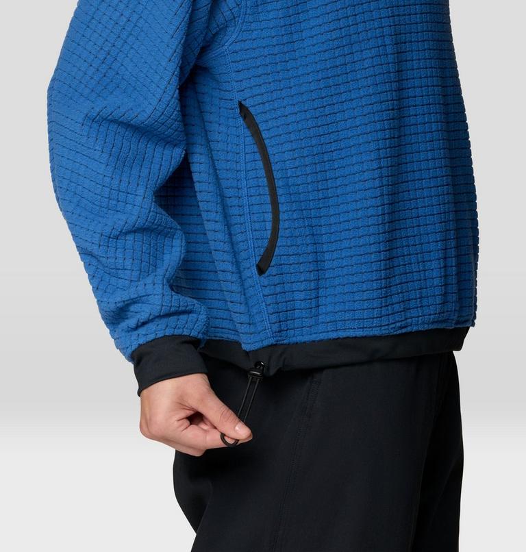 Women's Summit Grid Big Grid Half Zip, Color: Berry Blue, image 7