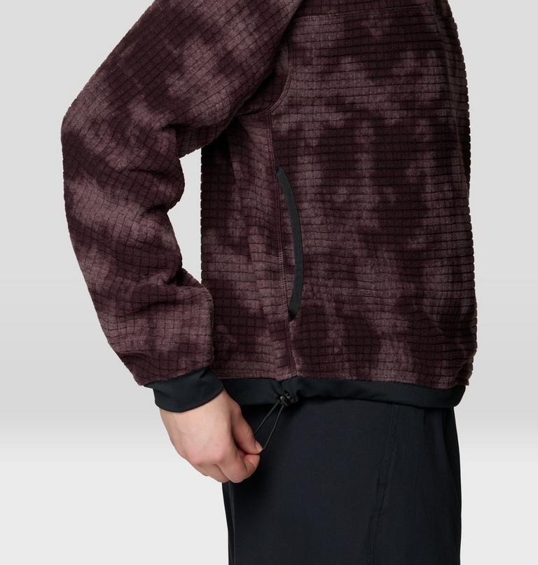Women's Summit Grid Big Grid Half Zip, Color: Deep Mulberry Shadowdye Print, image 6