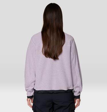 Women's Summit Grid Big Grid Half Zip, Color: Atmospheric, image 8