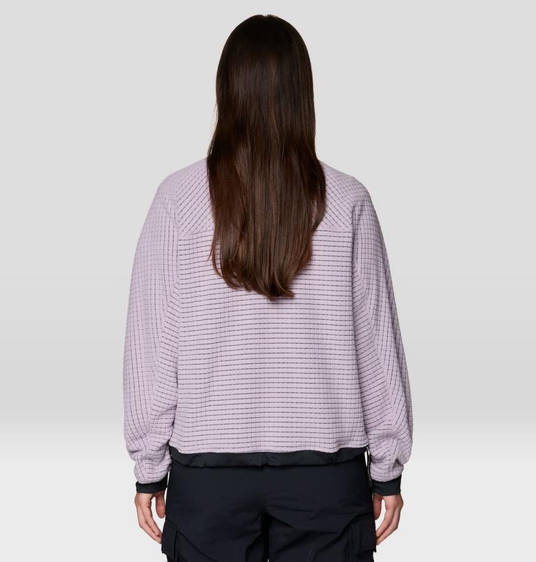 Women's Summit Grid Big Grid Half Zip, Color: Atmospheric, image 2