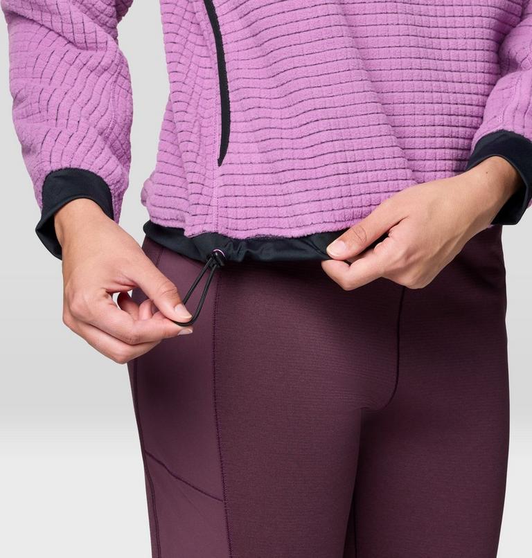 Women's Summit Grid Big Grid Half Zip, Color: Lilac Glow, image 6