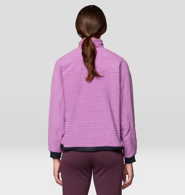 Women's Summit Grid Big Grid Half Zip, Color: Lilac Glow, image 3