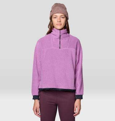 Women's Summit Grid Big Grid Half Zip, Color: Lilac Glow, image 1