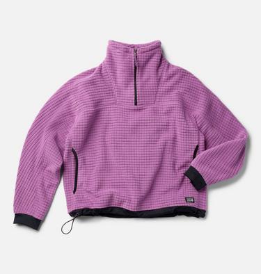 Women's Summit Grid Big Grid Half Zip, Color: Lilac Glow, image 2