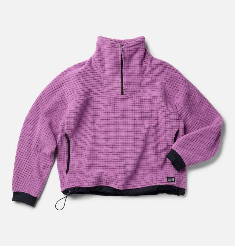 Women's Summit Grid Big Grid Half Zip, Color: Lilac Glow, image 2