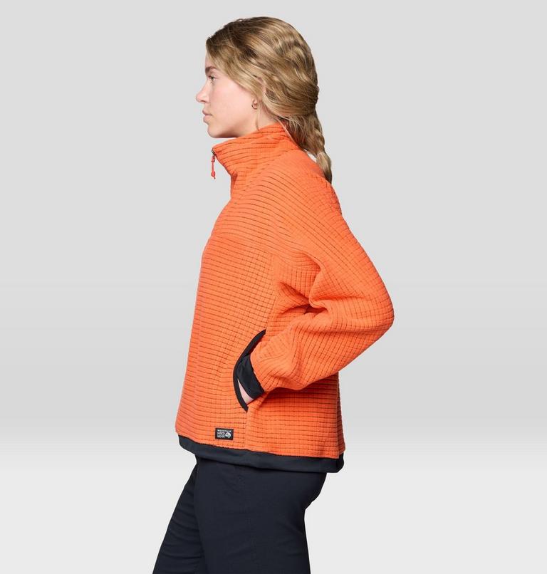 Women's Summit Grid Big Grid Half Zip, Color: Aspect, image 3