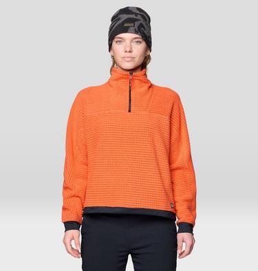 Women's Summit Grid Big Grid Half Zip, Color: Aspect, image 5