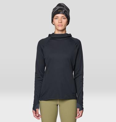 Women's AirMesh Long Sleeve Hoody, Color: Dark Storm, image 8