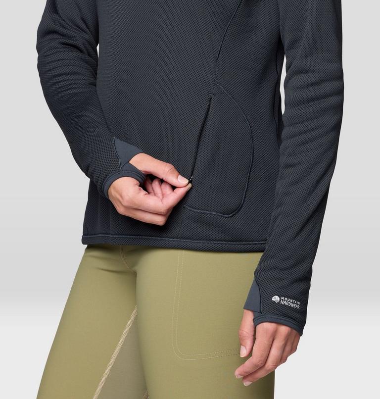 Women's AirMesh Long Sleeve Hoody, Color: Dark Storm, image 6