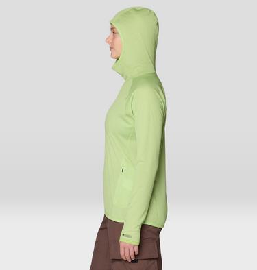 Women's AirMesh Long Sleeve Hoody, Color: Bright Lichen, image 8