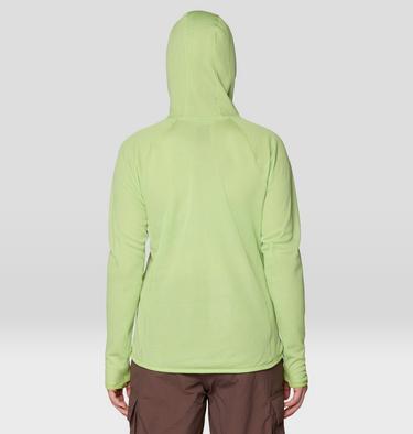 Women's AirMesh Long Sleeve Hoody, Color: Bright Lichen, image 7