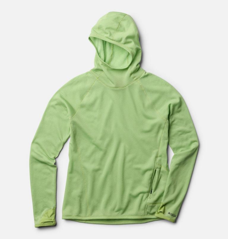 Women's AirMesh Long Sleeve Hoody, Color: Bright Lichen, image 2