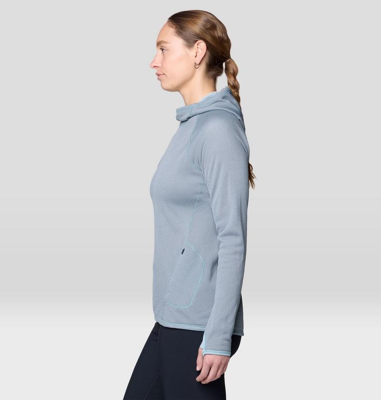 Women's AirMesh Long Sleeve Hoody, Color: Ice Shadow, image 5