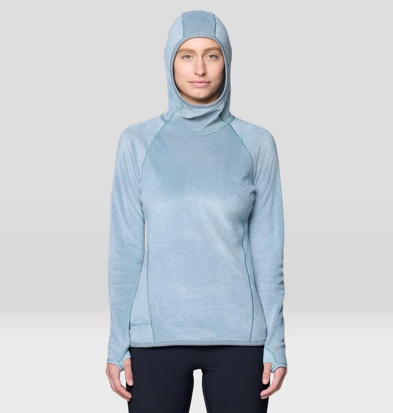 Women's AirMesh Long Sleeve Hoody, Color: Ice Shadow, image 9