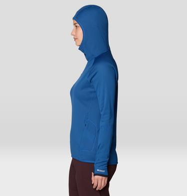 Women's AirMesh Long Sleeve Hoody, Color: Berry Blue, image 11