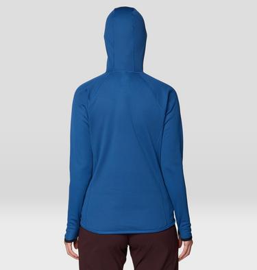 Women's AirMesh Long Sleeve Hoody, Color: Berry Blue, image 6