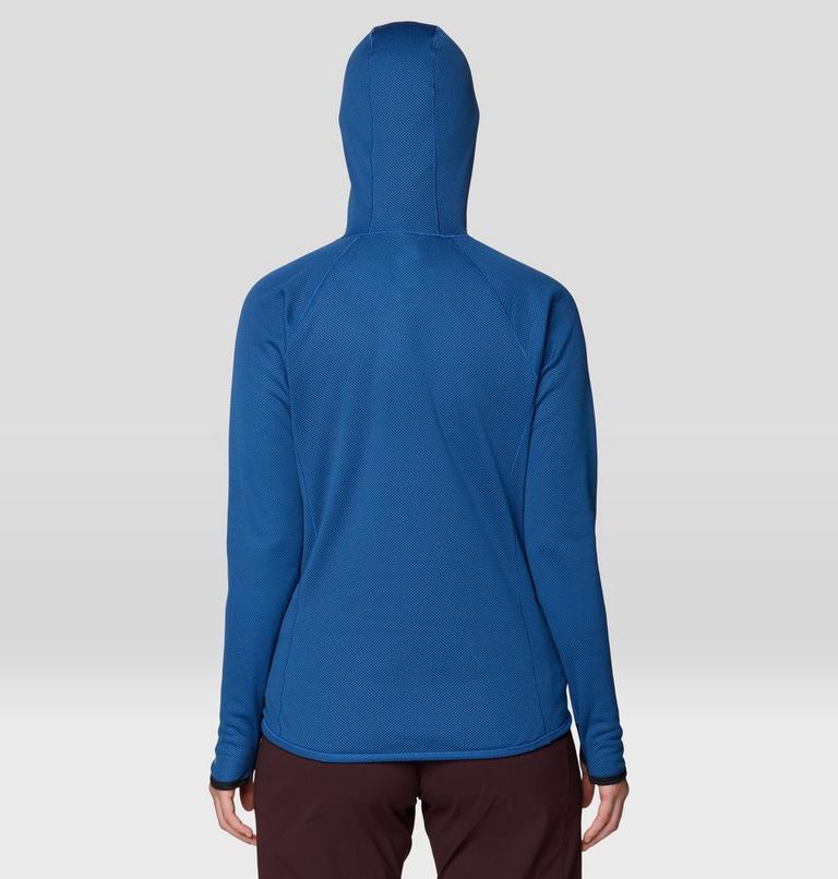 Women's AirMesh Long Sleeve Hoody, Color: Berry Blue, image 2