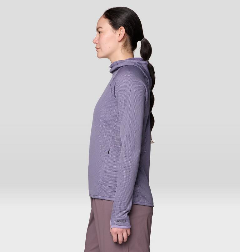 Women's AirMesh Long Sleeve Hoody, Color: Violet Stone, image 3