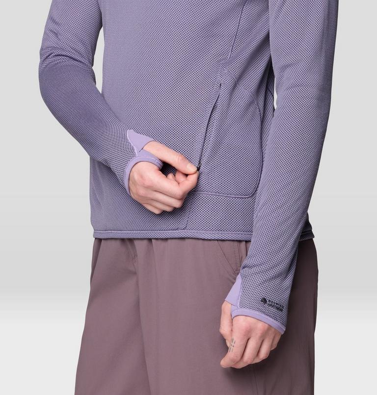 Women's AirMesh Long Sleeve Hoody, Color: Violet Stone, image 5