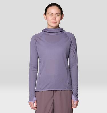 Women's AirMesh Long Sleeve Hoody, Color: Violet Stone, image 1