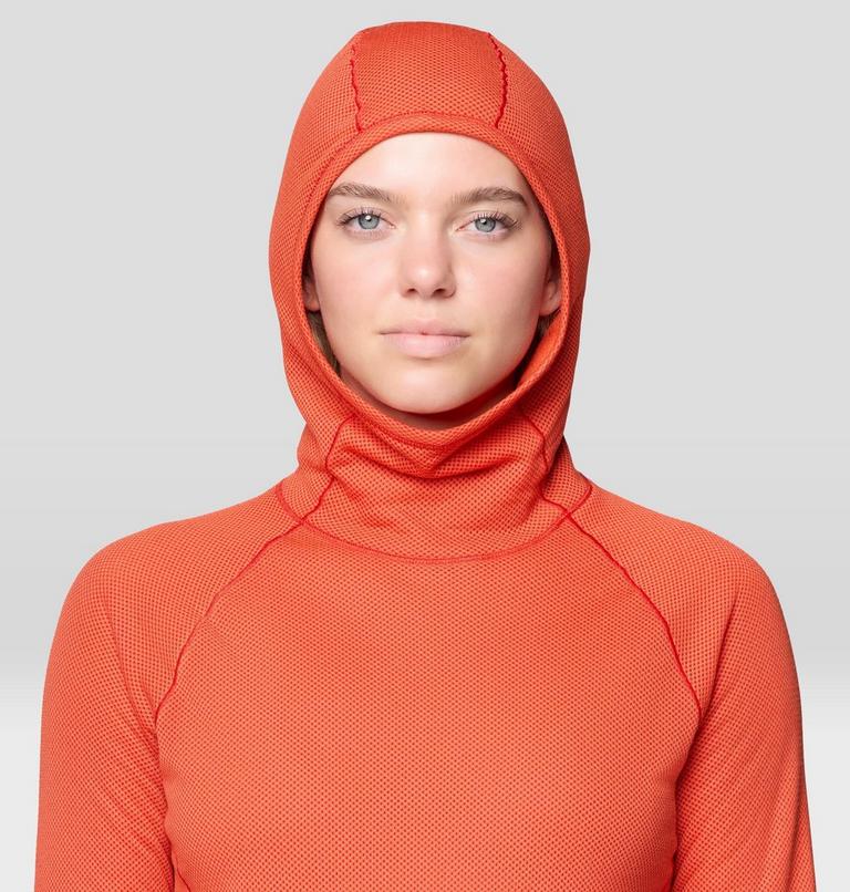 Women's AirMesh Long Sleeve Hoody, Color: Aspect, image 6